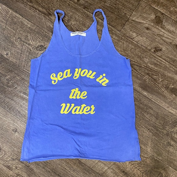 Urban Outfitters cami tank Project Social T See you in the Water XSmall so cal - Picture 5 of 7